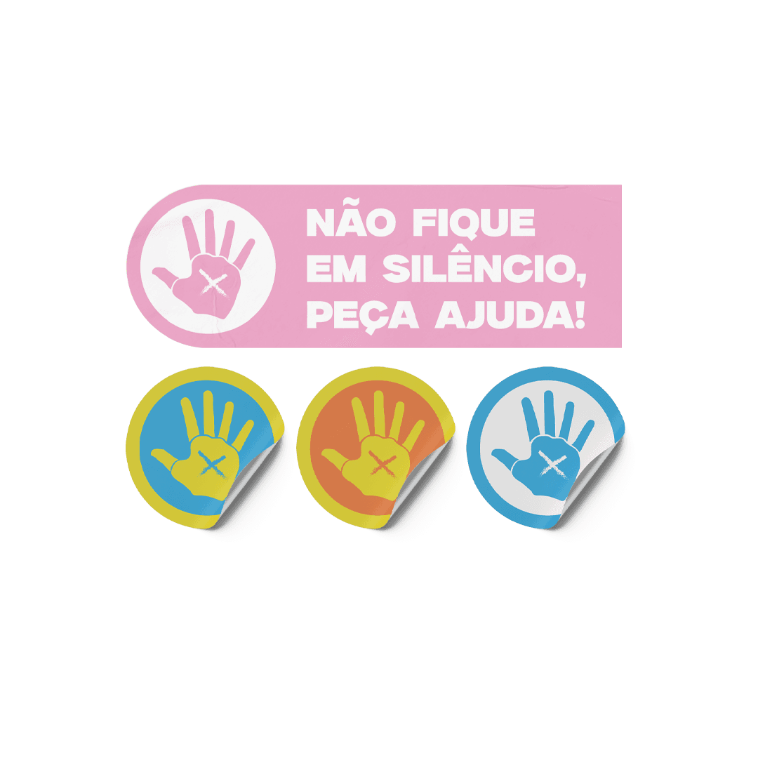 Cartela de adesivos - Direitos da Mulher